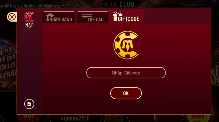 Tặng code tân thủ ngay sau khi đăng kí tài khoản.